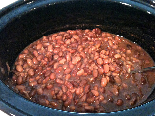 Crockpot "refried" beans