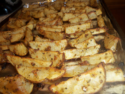Garlic and Herb Seasoned Potato Wedges