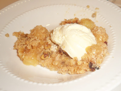 Crunchy Pear Crumble