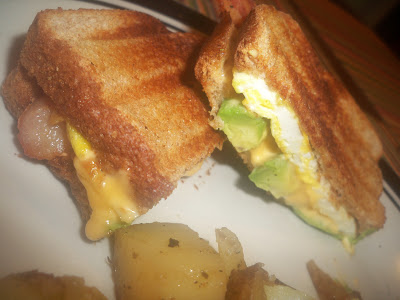 Grilled Fried Egg Sandwich With All The