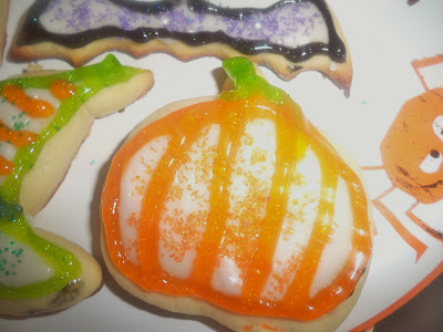 Halloween Sugar Cookies with Sugar Frosting