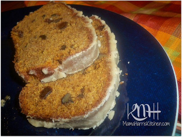 Pumpkin Spice Bread with Brown Sugar Glaze