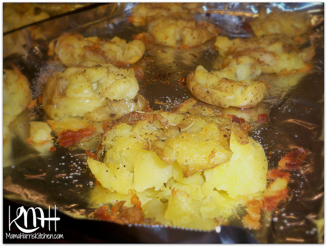 Herb Seasoned Smashed Potatoes
