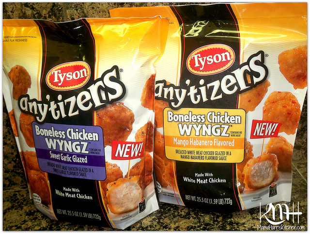 Mango Habanero Taco Salad & Italian Style Sweet Garlic Sandwich with Tyson Any’Tizer #GiveMeWyngz
