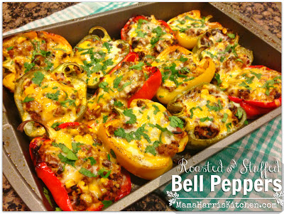 Roasted & Stuffed Bell Peppers
