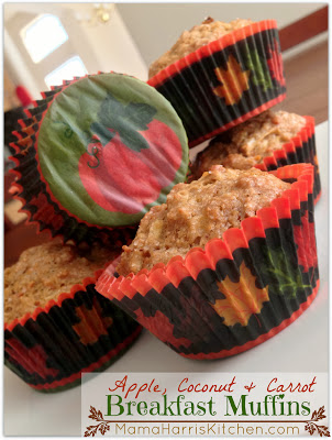 Apple, Coconut & Carrot Breakfast Muffins