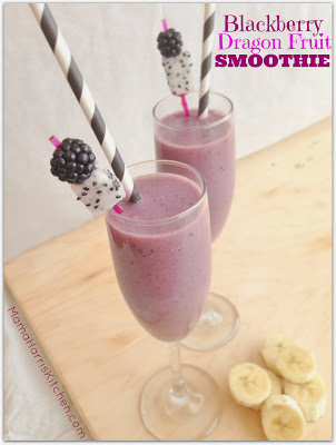Blackberry Dragon Fruit Smoothie