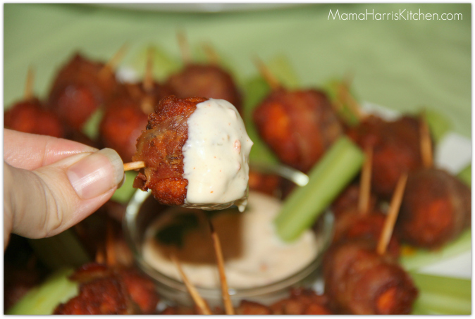 #ad Tyson #SuperMoments bacon wrapped buffalo chicken dippers #cbias 5