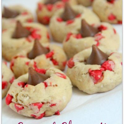 Coconut Cherry Kiss Cookies