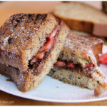 banana bread dessert panini