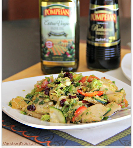 shaved brussel sprouts salad