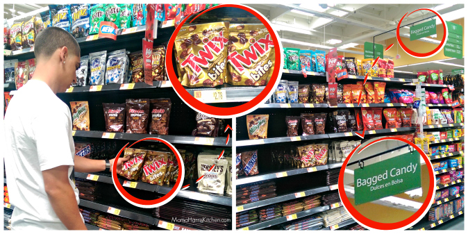 Find TWIX Bites in the candy aisle at WalMart