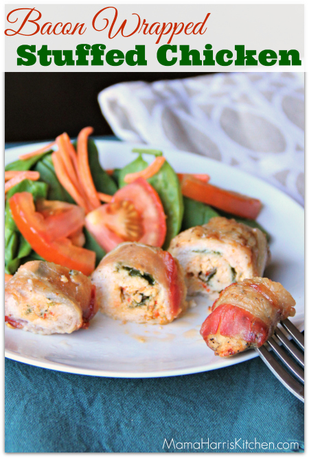 Bacon Wrapped Stuffed Chicken