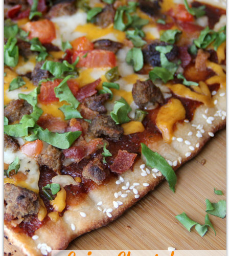 spicy cheeseburger grilled pizza