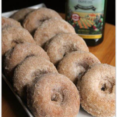 Baked Spice Cake Doughnuts made with Olive Oil