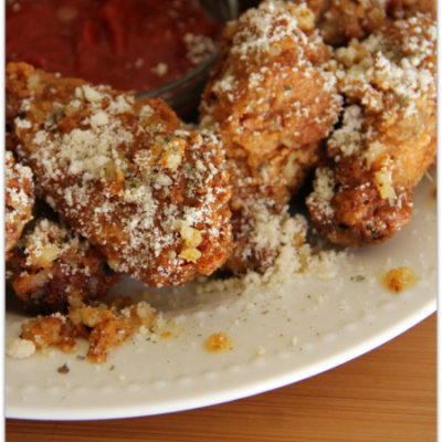 Buttery Garlic Parmesan Wings
