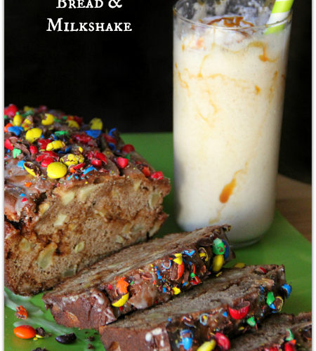 Fun Fall Recipes: Caramel Apple Bread and Milkshakes with M&M's - Mama Harris' Kitchen