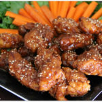 honey teriyaki boneless chicken wings #ChicksWingIt #WingItWednesday - Mama Harris' Kitchen