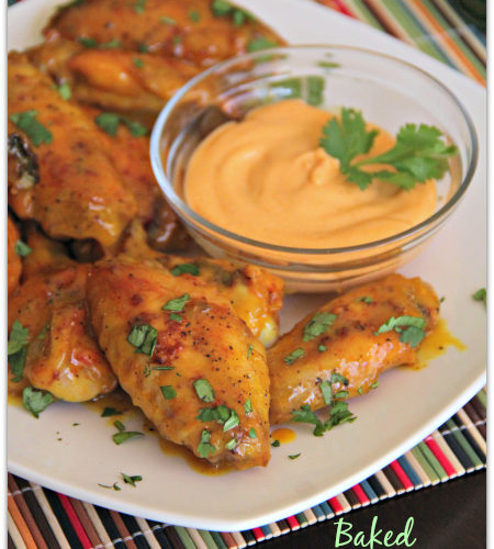 Baked Honey Mustard Wings #ChicksWingIt #WingItWednesday - Mama Harris' Kitchen