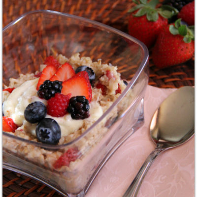 Creamy Mixed Berry Oatmeal