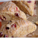 Orange-Cranberry Scones with Cinnamon-Citrus Glaze #drinkTEN - Mama Harris' Kitchen