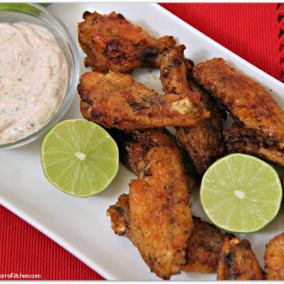 Tequila Lime Baked Chicken Wings