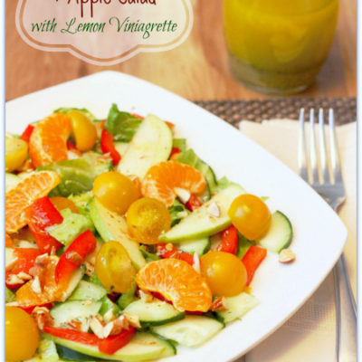 Almond, Clementine & Apple Salad with Lemon Vinaigrette