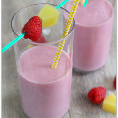 Raspberry Pineapple Banana Smoothie