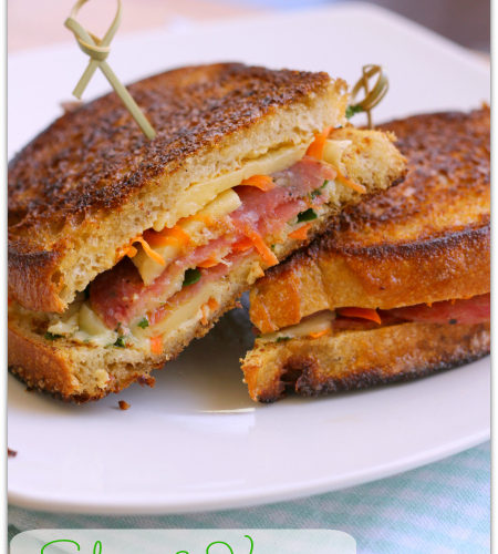 salami veggie grilled cheese sandwich #KGgrassfed #dublinerlove | Mama Harris' Kitchen