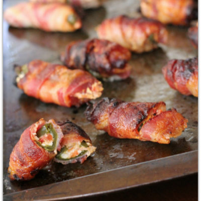 Bacon Wrapped Queso Stuffed Jalapeños