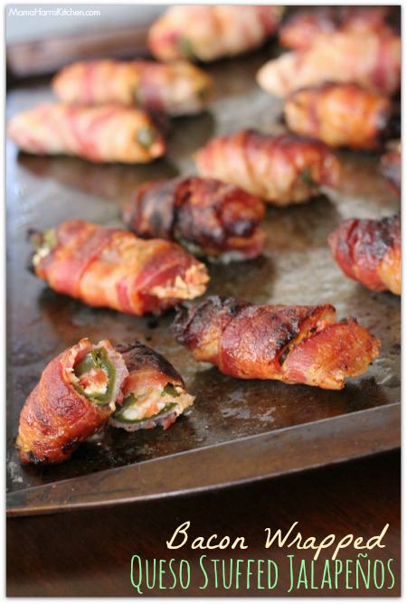 bacon wrapped queso stuffed jalapenos with VELVEETA® #LiquidGold5 (ad)