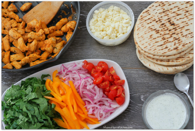 Easy Chicken Gyros with Tzatziki Sauce #FosterFarmsFresh AD | Mama Harris' Kitchen