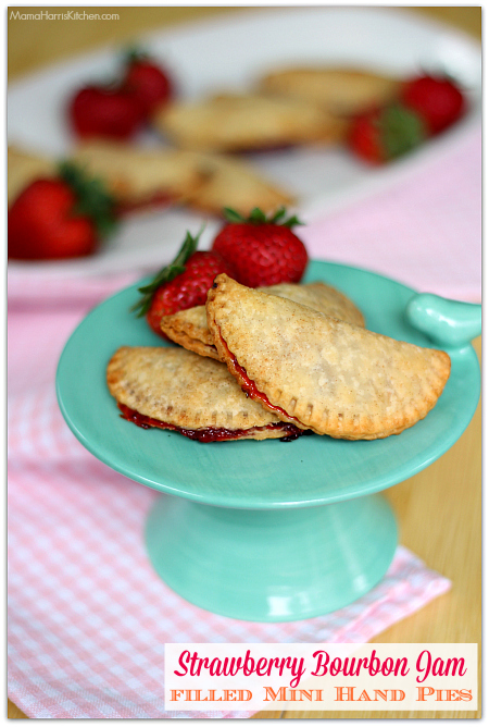 Strawberry Bourbon Jam filled Mini Hand Pies | Mama Harris' Kitchen