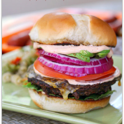 Black Bean Burgers with Chipotle Mayonnaise