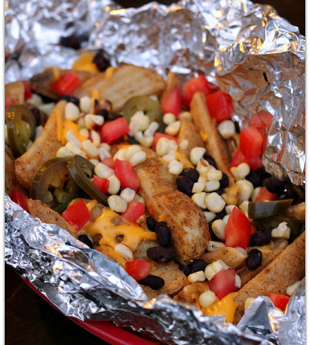 campfire tex-mex nacho fries with velveeta #liquidgold5 #ad | Mama Harris' Kitchen