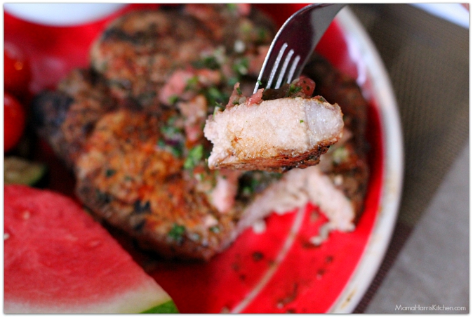 Chili Lime Grilled Pork with Watermelon Pico de Gallo (spon) #GrillPork | Mama Harris' Kitchen