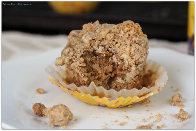 Caramel Coffee Cake Cupcakes with Vanilla Bean Glaze #GevaliaIcedCoffee #IC (ad) | Mama Harris' Kitchen