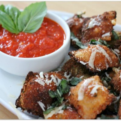Fried Ravioli with Marinara Sauce