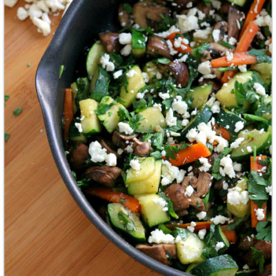 Mushroom, Zucchini and Carrot Saute