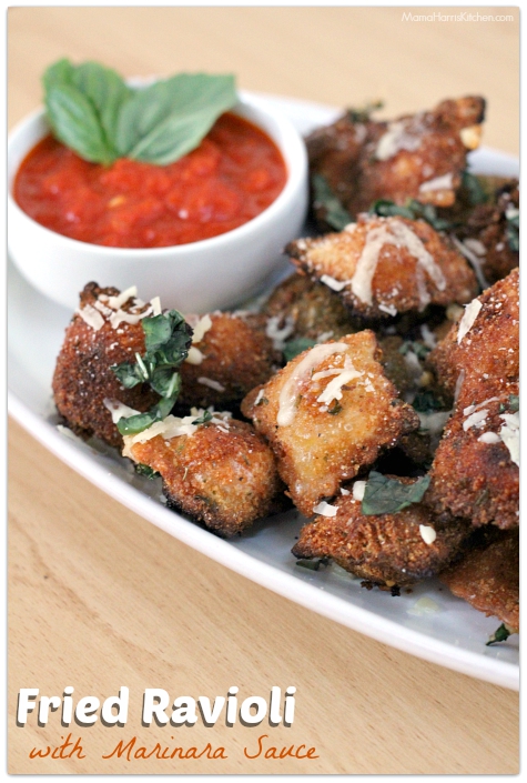 Thanksgiving for the Vegetarian - 12 Recipe Ideas - fried ravioli | Mama Harris' Kitchen