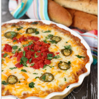 Cheesy Bean Dip with a Kick!