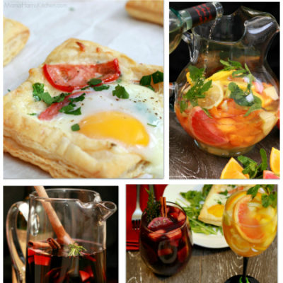 Romantic Brunch: Egg, Chicken and Veggie Tartlets with Sexy Sangrias!