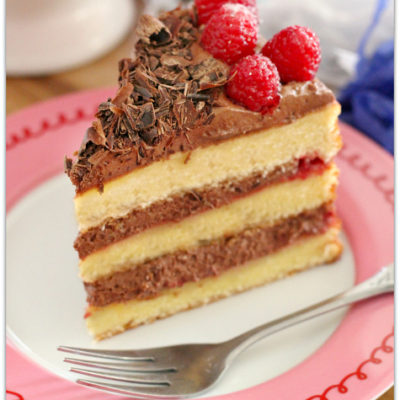 Raspberry Chocolate Mousse Cake