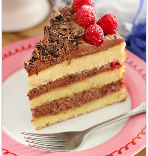 Raspberry Chocolate Mousse Cake #SprinklesandMAYhem | Mama Harris' Kitchen