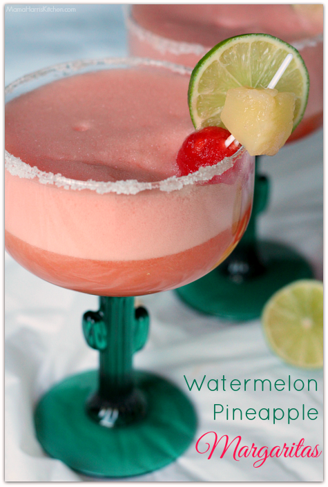 Watermelon Pineapple Margaritas