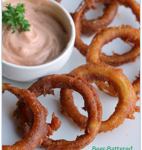 Beer-Battered Onion Rings | Mama Harris' Kitchen