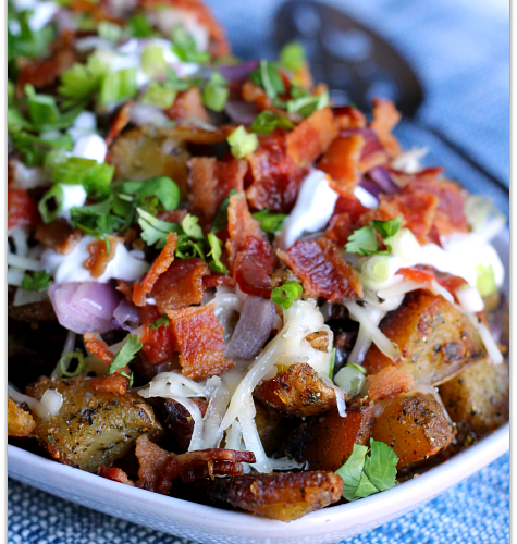 loaded breakfast potatoes | Mama Harris' Kitchen