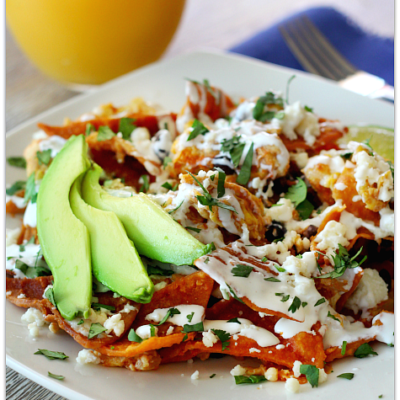 Easy Chilaquiles Rojos