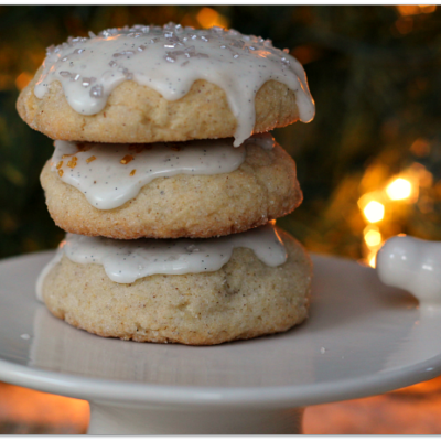 Chai Spiced Sugar Cookies with Vanilla Bean Glaze