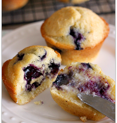 Light and Fluffy Blueberry Muffins | Mama Harris' Kitchen